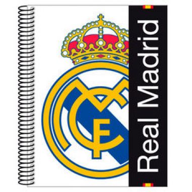 Libreta escolar para niños del Real Madrid