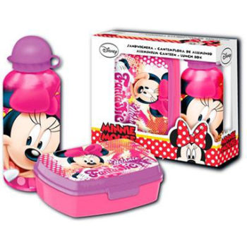 Botella y neceser merienda Minnie