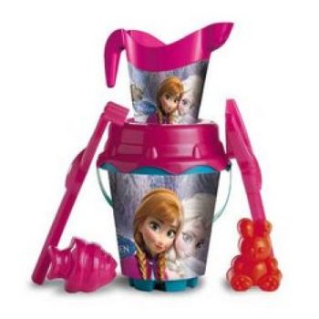 Cubo con accesorios para la playa de Frozen