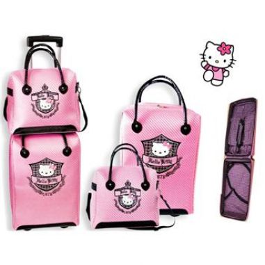 Conjunto maleta y neceser Hello Kitty