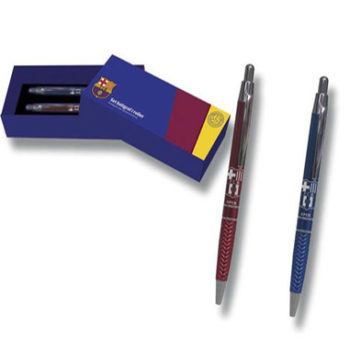 Set boligrafo y roller F C Barcelona