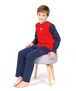 Pijamas del barcelona para niños 2025