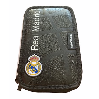 Estuche triple con material Real Madrid